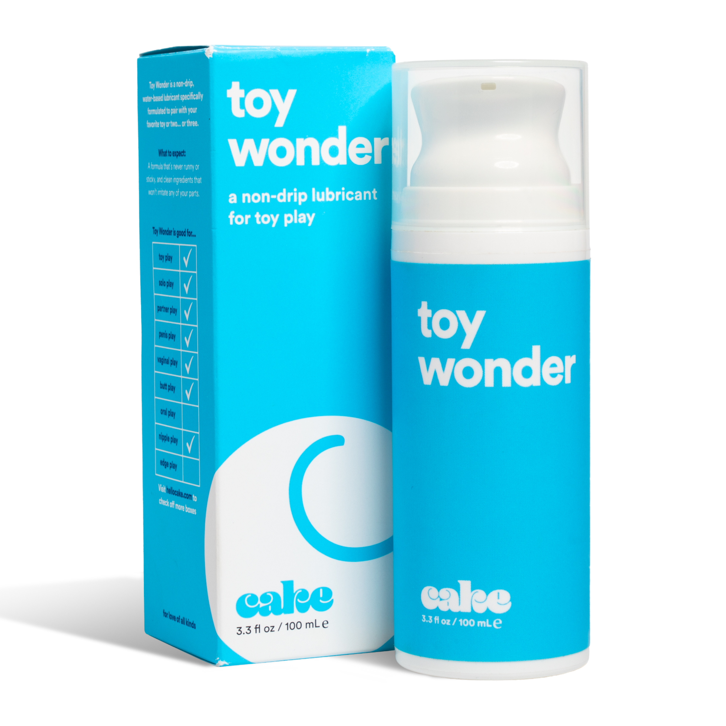 Toy Wonder - Water-Based Lube for Sex Toys | Hello Cake