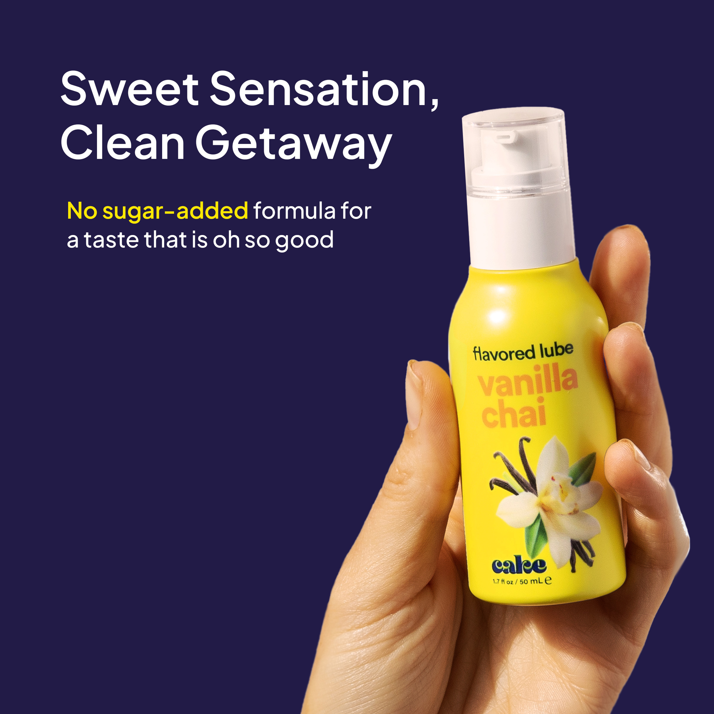 Flavored Lube for Oral Play - Vanilla Chai | Hello Cake