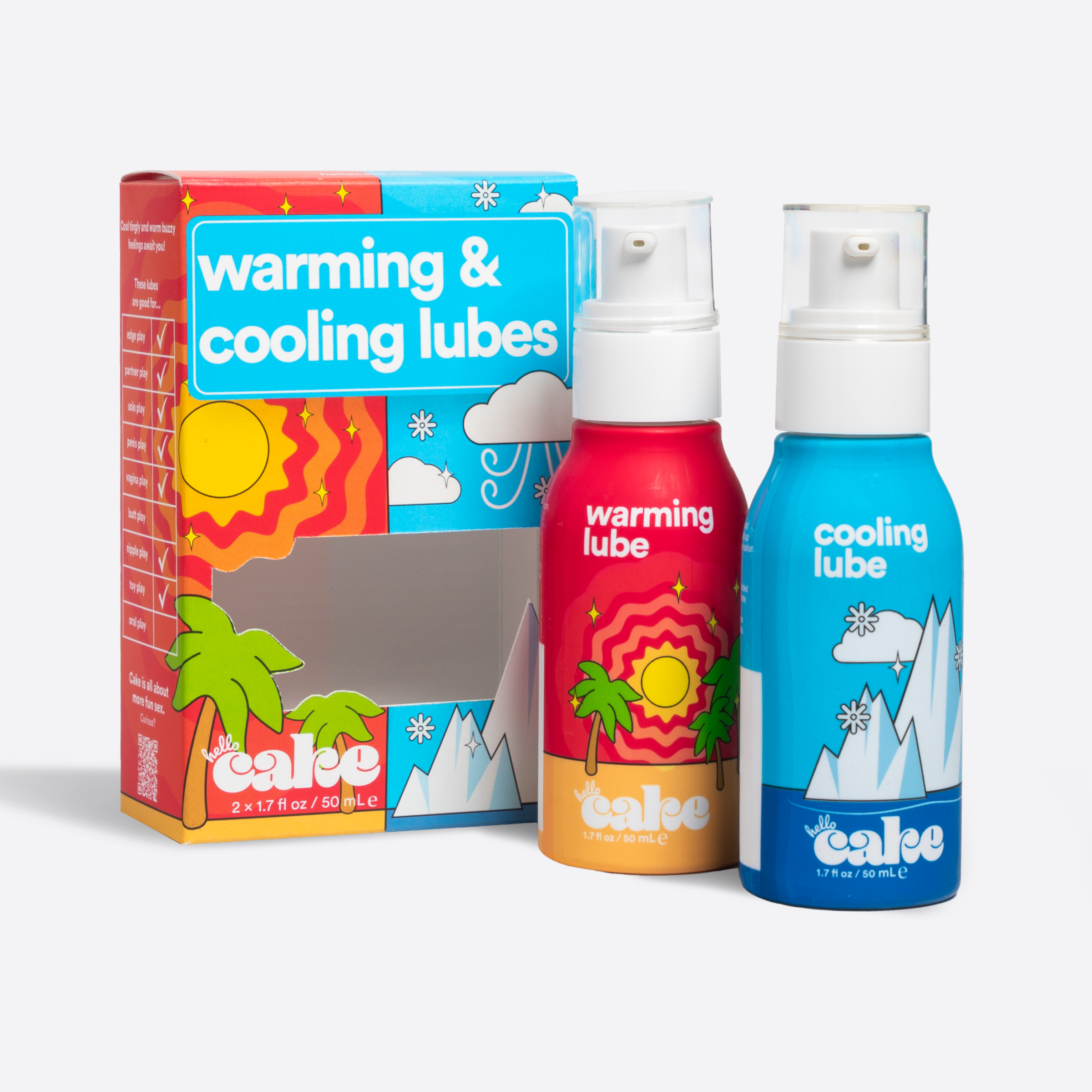 Warming & Cooling Lubes - 1.7 oz - Hello Cake, Inc