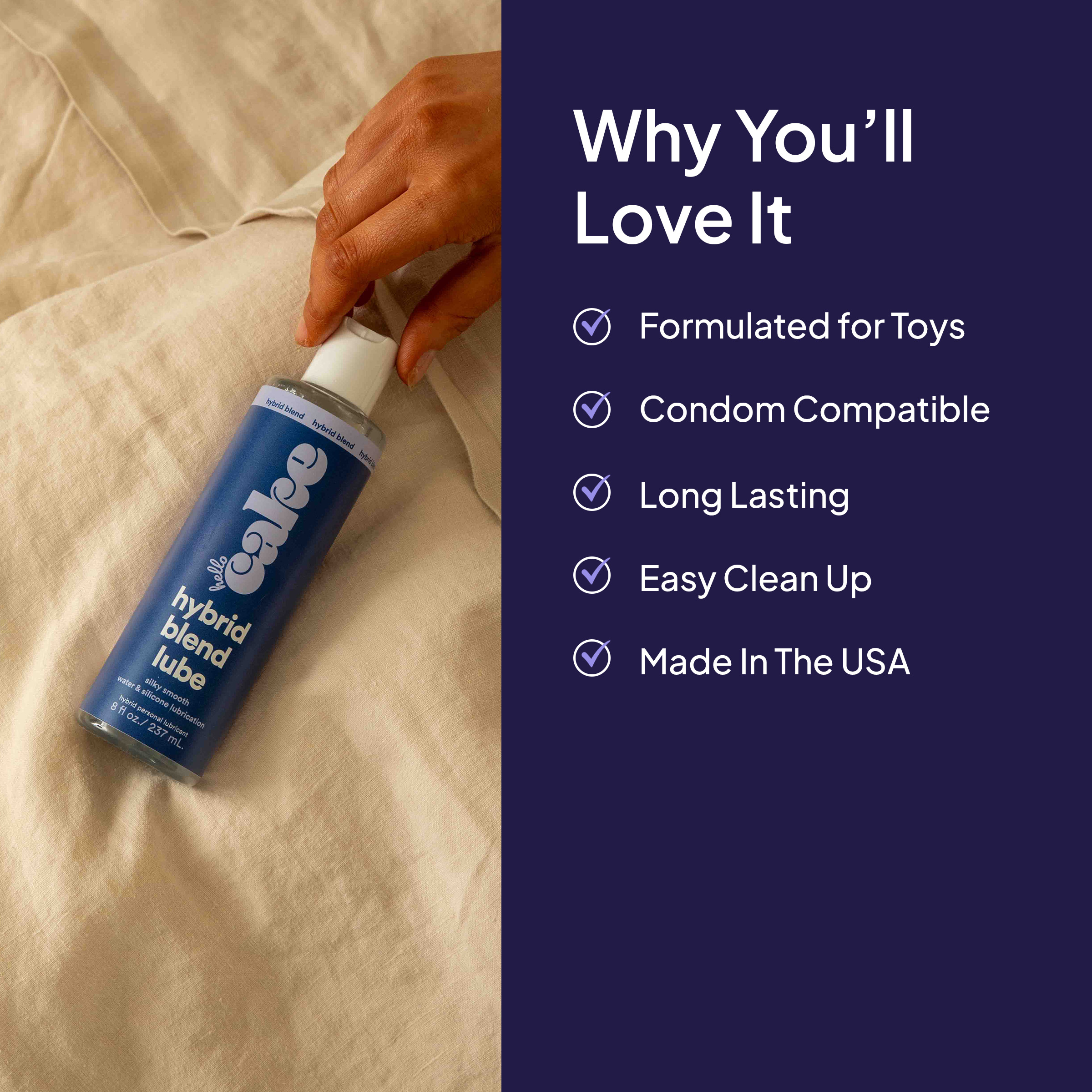 Hybrid Personal Lubricant for Toys & Couples