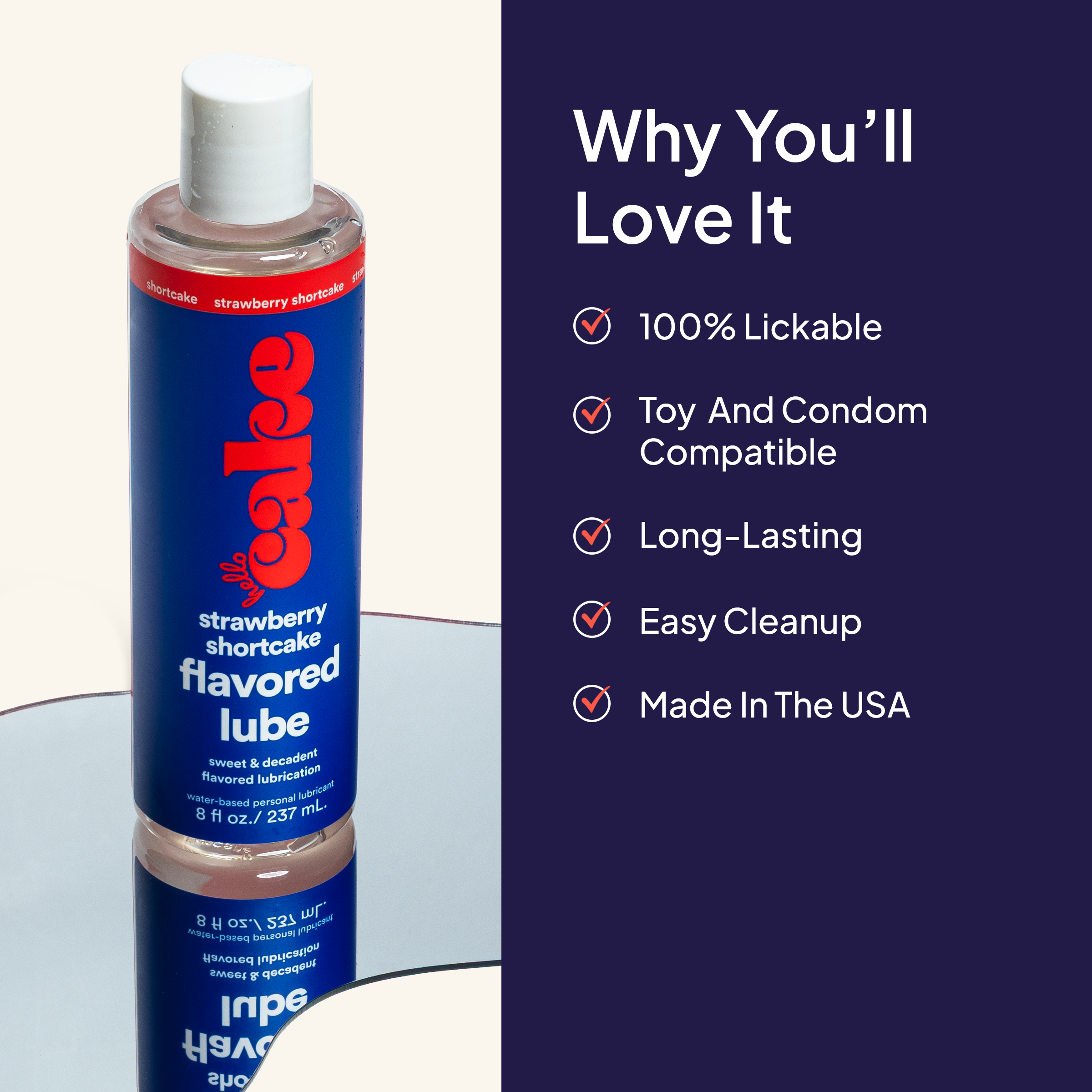 Strawberry Shortcake Flavored Lube for Oral Play | Hello Cake, Inc Strawberry Shortcake Flavored Lube for Oral Play | Hello Cake, Inc