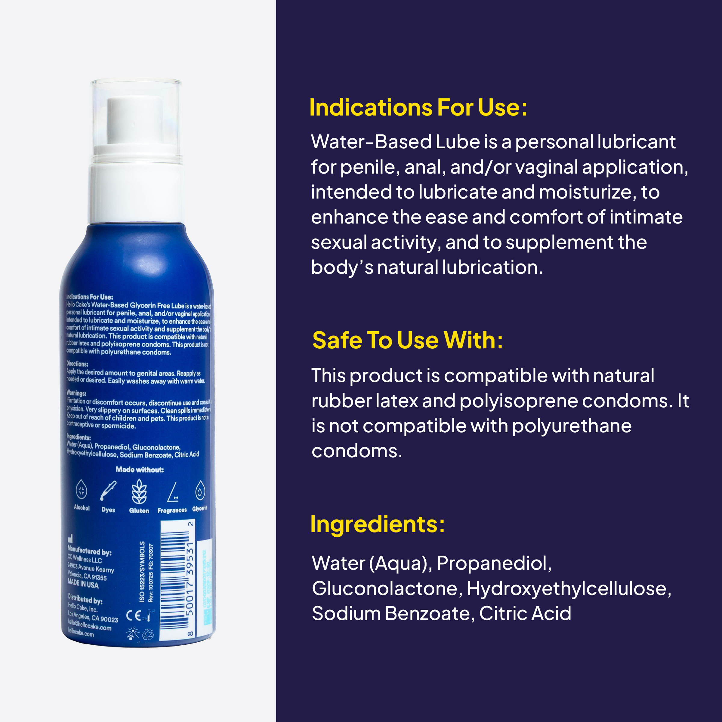Water-Based Lube – 3.3 Oz